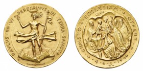 Medaglie
Città del Vaticano
Paolo VI (1963-1978) - Medaglia straordinaria "Pellegrinaggio in Terra Santa" 1964 - Diametro mm. 44 - gr. 54,42 - Opus ...