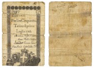 Cartamoneta
Regno di Sardegna
Biglietto di credito verso le Regie Finanze - 50 Lire 1.7.1786 - Raro - Difetti vari - In lotto con un 100 Lire 15.5.1...