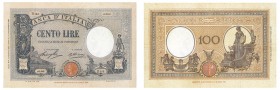 Cartamoneta
Regno d'Italia - Biglietti di Stato e Banca d'Italia
Biglietto di Banca da 100 Lire "Grande B - Azzurro" - D.M. 12.8.1929 - Non comune -...