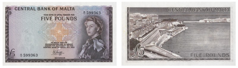 Cartamoneta
Europa
Malta - Central Bank of Malta - 5 Pounds (1868-1969) - Non ...