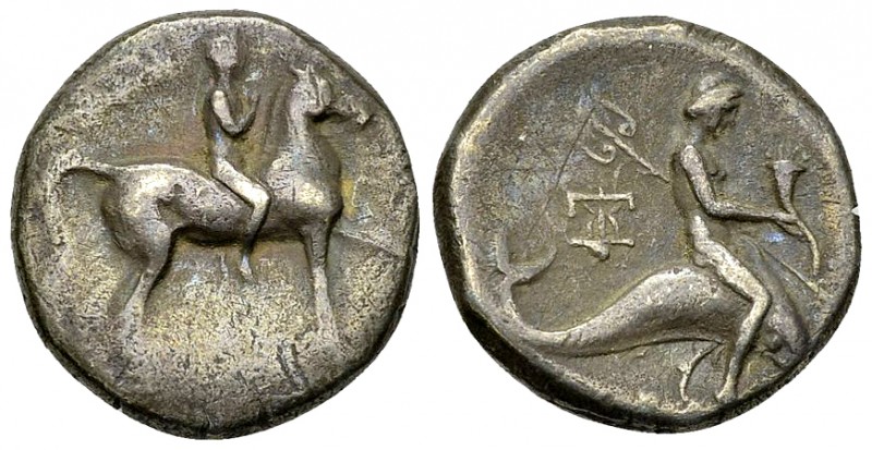 Tarentum AR Nomos, c. 272-240 BC 

Calabria, Tarentum. AR Nomos (19-20 mm, 6.3...