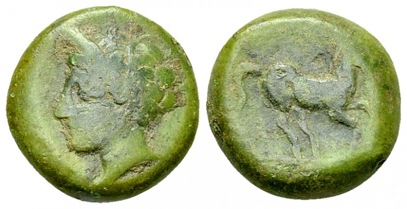 Aitna AE Tetras, c. 354-344 BC 

Sicily, Aitna. AE Tetras (15 mm, 5.08 g), c. ...