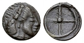 Syracuse AR Litra, c. 480-470 BC 

Sicily, Syracuse. Time of Hieron I, c. 480-470 BC. AR Litra (9 mm, 0.59 g). 
Obv. Head of Arethusa right.
Rev. ...
