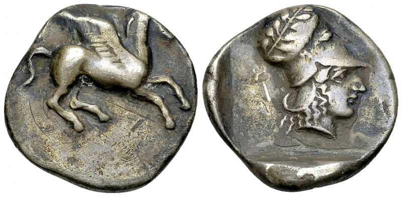 Ambracia AR Stater, c. 426-404 BC 

Epirus, Ambracia. AR Stater (23 mm, 8.48 g...