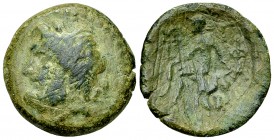 Megalopolis Hexachalkon, early 1st century 

Peloponnesos, Megalopolis. AE Hexachalkon (22 mm, 5.54 g), c. early 1st century BC (before c. 80 BC).
...