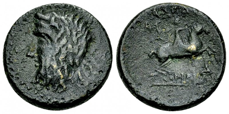Adramytion AE18, 2nd century BC 

Mysia, Adramytion. AE18 (5.07 g), 2nd centur...