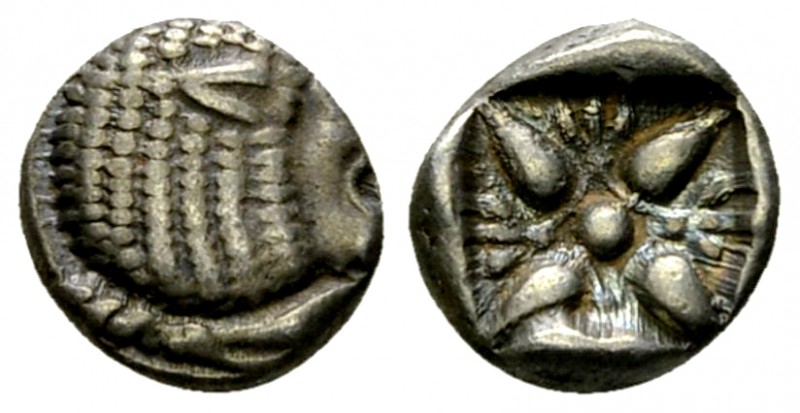Miletos AR Diobol 

Ionia, Miletos. AR Diobol (9 mm, 1.19 g), late 6th-early 5...