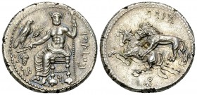 Mazaios AR Stater, Tarsos 

Mazaios, Satrap of Cilicia (361/0-334 BC). AR Stater (23-24 mm, 10.69 g), Tarsos.
 Obv. B’LTRZ, Baaltars seated left on...