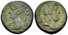 Nero BI Tetradrachm, Poseidon reverse 

Nero (54-68 AD). BI Tetradrachm (23 mm, 12.69 g)., Egypt, Alexandria, dated RY 13 (AD 66/67).
Obv. [ΝΕΡΩ ΚΛ...