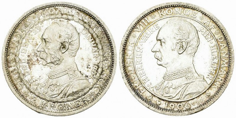 Denmark AR 2 Kroner 1906 

Denmark, Kingdom. Frederik VIII (1906-1912). AR 2 K...