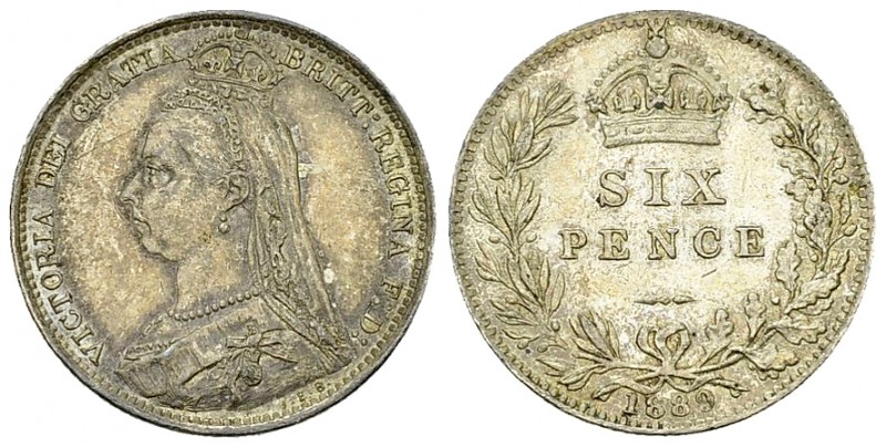 Victoria AR Sixpence 1889 

Great Britain. Victoria. AR Sixpence 1889 (2.82 g)...