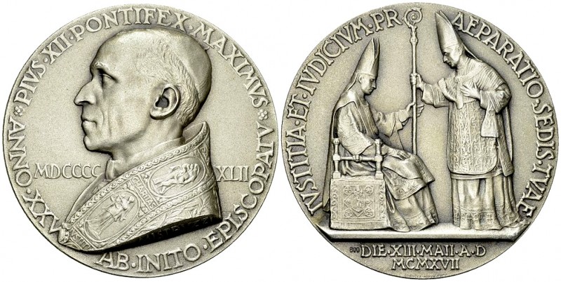 Pius XII, AR medaglia 1942 

Stato pontificio. Pius XII (1939-1958). AR medagl...