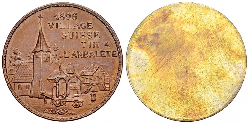 Genf, AE Schützenmedaille 1896, Tir à l'arbalète 

Schweiz, Genf /Genève. AE S...