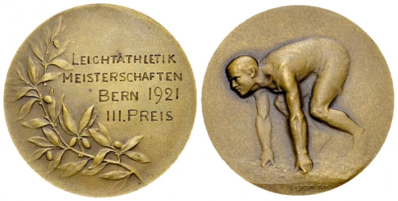 Bern, AE Medaille 1921, Leichtathletik 

Schweiz, Bern. AE Medaille 1921 (25 m...