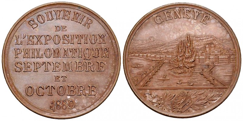 Genf, AE Medaille 1889, Philomathique 

Schweiz, Genf /Genève. AE Medaille 188...