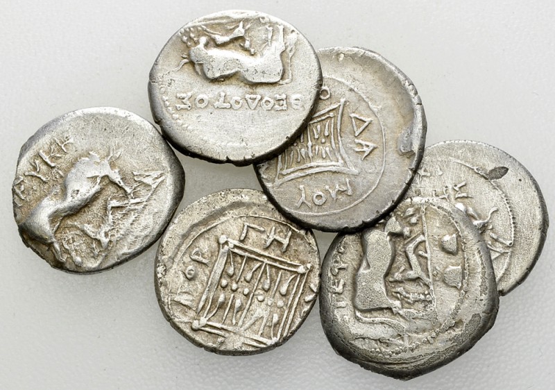 Lot of 6 AR Drachms 

Illyria, Dyrrhachium. Lot of 6 (six) AR Drachms.

Most...