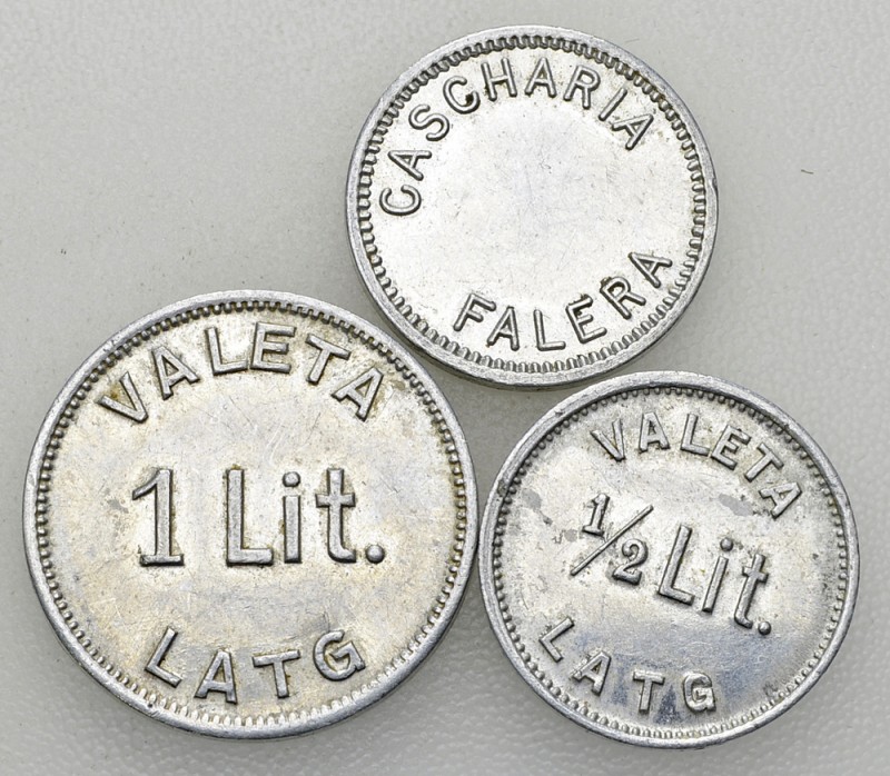 Falera, Lot von 3 Alu-Milchjetons o.J. 

Schweiz, Graubünden. Falera. Lot von ...