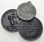 Europa, Lot von 3 Eisenmedaillen 1916 

Erster Weltkrieg. Lot von 3 (drei) Eisenmedaillen auf die Finanzierung der Kriegskosten 1916. Von Hosaeus.
...