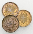 Lot von 3 1 Rappen 1919 

Schweiz, Eidgenossenschaft. Lot von 3 (drei) 1 Rappen 1919.

FDC. (3)

Lot verkauft wie besehen, keine Rücknahme.
