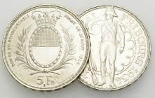 Schweiz, Lot von 2 AR Schützentalern 1934, Tir fédéral Fribourg 

Schweiz, Eidgenossenschaft. Lot von 2 (zwei) AR Schützentalern zu 5 Franken 1934, ...