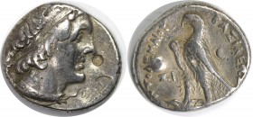 Griechische Münzen, AEGYPTUS. Königreich der Ptolemäer, Ptolemaios II. (285-246 v.Chr.), AR Tetradrachme, Sidon. Vs.: Leiter Ptolemäus r. Diademed. Rs...