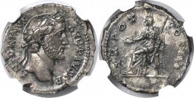 Römische Münzen, MÜNZEN DER RÖMISCHEN KAISERZEIT. Antoninus Pius, AR Denarius 138-161 n. Chr., Rome Mint. Vs.: Kopf von Antoninus Pius nach rechts. Rs...