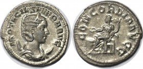 Römische Münzen, MÜNZEN DER RÖMISCHEN KAISERZEIT. Rom. Otacilia Severa 244-249 n. Chr. Antoninianus 247 n. Chr. Silber. 4,44 g. RIC 126. Stempelglanz...
