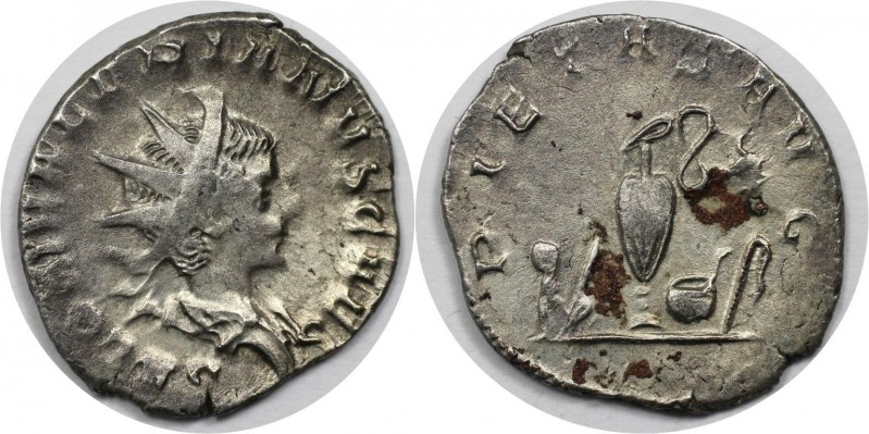 Römische Münzen, MÜNZEN DER RÖMISCHEN KAISERZEIT. Saloninus (258-260 n. Chr). An...