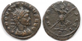 Römische Münzen, MÜNZEN DER RÖMISCHEN KAISERZEIT. Quintillus (270 n. Chr.). Antoninianus (4,34 g. 21 mm). Vs.: IMP QVINTILLVS AVG, Drapierte Büste r. ...