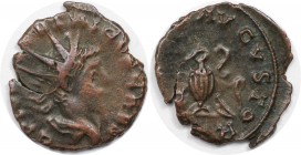 Römische Münzen, MÜNZEN DER RÖMISCHEN KAISERZEIT. Tetricus II. (273-274 n.Chr.). Antoninianus (1.93 g. 18.5 mm), Vs.: Trugschrift, Drapierte Büste r. ...