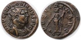 Römische Münzen, MÜNZEN DER RÖMISCHEN KAISERZEIT. Florianus. Antoninianus 276 n. Chr. (3.52 g. 21 mm) Vs.: IMP C AN FLORIANVS AVG, Büste mit Strahlenk...
