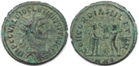 Römische Münzen, MÜNZEN DER RÖMISCHEN KAISERZEIT. Diocletianus 284-305 n. Chr. Antoninianus (4.22 g. 22 mm). Vs.: Büste mit Strahlenkrone n. r. Rs.: K...