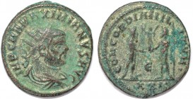 Römische Münzen, MÜNZEN DER RÖMISCHEN KAISERZEIT. Maximianus Herculius, 286-310 n.Chr. Antoninianus (4.02 g. 21.5 mm). Vs.: Büste mit Strahlenkrone n....