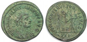 Römische Münzen, MÜNZEN DER RÖMISCHEN KAISERZEIT. Maximianus Herculius, 286-310 n. Chr. Antoninianus (3.13 g. 22 mm). Vs.: Büste mit Strahlenkrone n. ...