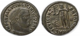 Römische Münzen, MÜNZEN DER RÖMISCHEN KAISERZEIT. Licinius I. (308-324 n. Chr). Follis (4.18 g. 21 mm). Vs.: IMP C VAL LICIN LICINIVS PF AVG, Kopf mit...