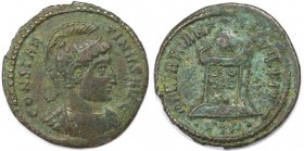 Römische Münzen, MÜNZEN DER RÖMISCHEN KAISERZEIT. Constantinus I. (306-337 n. Chr). Follis (Treveris) 322-323 n. Chr. (2.72 g. 20 mm) Vs.: CONSTAN TIV...