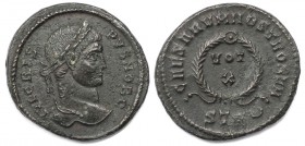 Römische Münzen, MÜNZEN DER RÖMISCHEN KAISERZEIT. Crispus, Cäsar (317-326 n. Chr). Follis Treveris (Trier) 323-324 n. Chr. (3.25 g. 20 mm) Vs.: IVL CR...