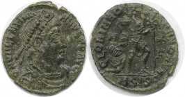 Römische Münzen, MÜNZEN DER RÖMISCHEN KAISERZEIT. Valentinianus I. (364-375 n. Chr). Ae3. (1.93 g. 18 mm) Vs.: DN VALENTINIANVS PF AVG, Drapierte, kür...