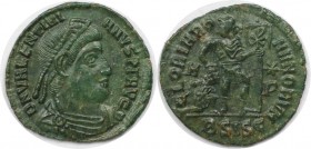 Römische Münzen, MÜNZEN DER RÖMISCHEN KAISERZEIT. Valentinianus I. (364-375 n. Chr). Ae3. (1.42 g. 18 mm). Vs.: DN VALENTINIANVS PF AVG, Drapierte, kü...