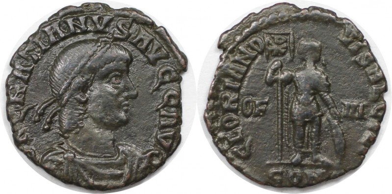 Römische Münzen, MÜNZEN DER RÖMISCHEN KAISERZEIT. Gratianus (367-383 n. Chr). Fo...
