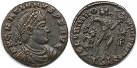 Römische Münzen, MÜNZEN DER RÖMISCHEN KAISERZEIT. Gratianus (367-383 n. Chr). Follis (2.65 g. 17.5 mm). Vs.: D N GRATIANVS PF AVG, Drapierte, Büste mi...