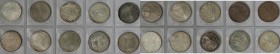 Deutsche Münzen und Medaillen ab 1945, Lots und Samllungen. BUNDESREPUBLIK DEUTSCHLAND. Set 10 Stück x 5 DM 1971 - 1976. Stempelglanz. Einzeln in Münz...