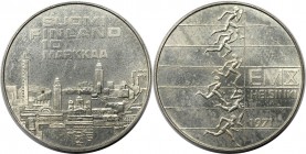 Europäische Münzen und Medaillen, Finnland / Finland. Leichtathletik EM Helsinki. 10 Markkaa 1971, Silber. KM #52. Stempelglanz