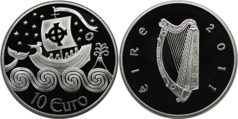 Europäische Münzen und Medaillen, Irland / Ireland. St. Brendan, der Navigator. ...