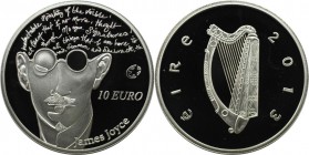 Europäische Münzen und Medaillen, Irland / Ireland. James Joyce. 10 Euro 2013, Silber. Polierte Platte