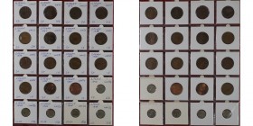 Europäische Münzen und Medaillen, Irland / Ireland, Lots und Sammlungen. 4х1/2 Penny 1942-1965, 11х2 Penny 1971-1990, 5х3 Pence 1942-1949. Lot von 20 ...