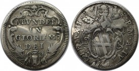 Europäische Münzen und Medaillen, Italien / Italy. Päpstliche Staaten. Clement XII. Giulio ND (1731) - IV, Silber. KM 850. Sehr schön, Gewellt