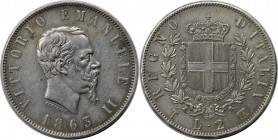 Europäische Münzen und Medaillen, Italien / Italy. Vittorio Emanuele II. 2 Lire 1863 T BN, Silber. KM 16.2. Vorzüglich