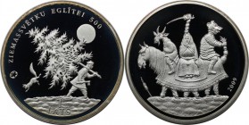 Europäische Münzen und Medaillen, Lettland / Latvia. Weihnachtsbaum. 1 Lats 2009, Silber. KM 105. Polierte Platte
