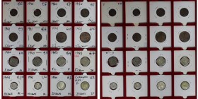 Europäische Münzen und Medaillen, Niederlande / Netherlands, Lots und Sammlungen. 2х1/2 Cent 1940, 2х1 Cent 1940, 2х1 Cent 1941, 2х2 1/2 Cent 1941, 2х...